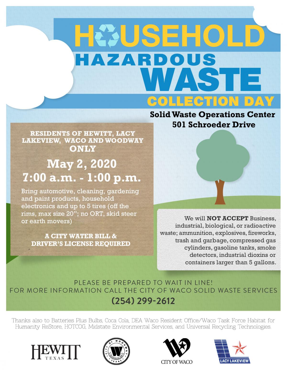 Hazardous Waste Day City of Lacy Lakeview Texas